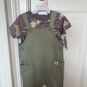 NWT | Carters Dinosaur Overalls